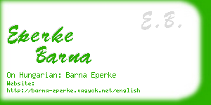 eperke barna business card